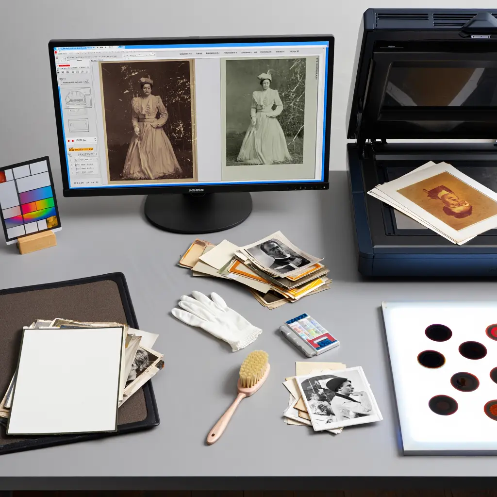 Professionell digitalisering av gamla fotografier